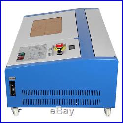 CO2 40W 110 Laser Engraving Cutting Machine Laser Engraver USB Port with Wheels