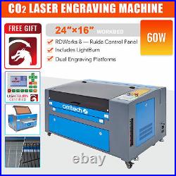 CO2 Laser Engraver 60W 24x16 Marking Engraving Cutting with Lightburn Ruida