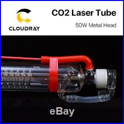 CO2 Laser Tube 50W Metal Head 1000mm Glass Pipe for Engraving Cutting Machine