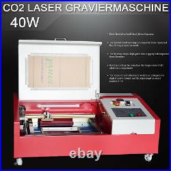 CO2 USB 40W Laser Engraving Cutting Machine + 4 Rounds 300200mm Laser Cutter