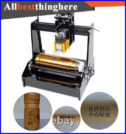 Cylindrical Laser Engraving Machine Desktop Metal Engraver Printing Portable 15W