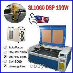 DSP 1060 Co2 Cutting Laser Machine USB Auto-Focus Engraver Machine&Chiller 100W