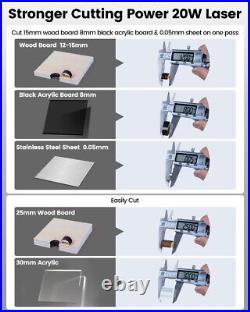 ENJOYWOOD Laser Engraver Air Assist System 130W Diode Engraving Cut DIY