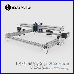 EleksMaker EleksLaser-A3 Pro 2500mW Laser Engraving Machine CNC Laser Printer US