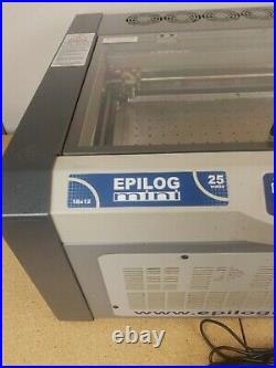Epilog Mini 25 Watt Laser Cutter Laser Engraver 18 x 12 Tested & Working