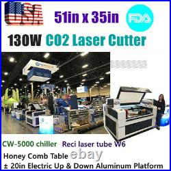 FDA 130W 51 x 35 Reci CO2 Laser Cutter Engraver Engraving Machine Auto Focus