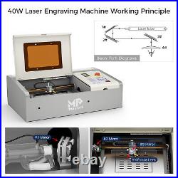 FDA Approved Monport 40W K40 Red Dot CO2 Laser Engraver&Cutter 8 X 12 WorkArea
