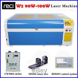 HL 100W CO2 Laser Engraving Machine Laser Cutter RECI W2 Tube CW5000 Chiller