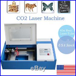 High Precision 40w Co2 Laser Engraving Cutting Machine Engraver Cutter 300x200mm