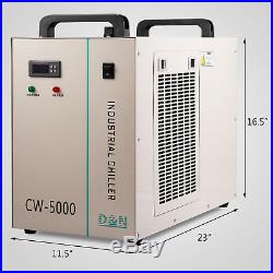 Industrial Water Chiller cool single 80W 100W CO2 Laser Tube CW-5000DG 110V 60HZ