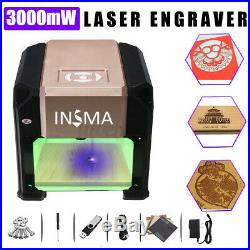 K3 3000MW USB Laser Engraver Engraving Cutting Machine DIY Logo Printer CNC US