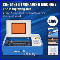 K40 12x8 Laser Engraver Machine LCD Panel Pump U Axis Compatible Laser Engraving