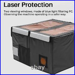 Laser Engrave Enclosure with Vent Fireproof Laser Engraving Machine Protective