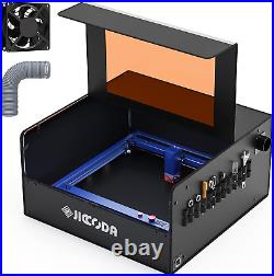 Laser Engraver Enclosure Cutter Machine, Dust/Fireproof Smoke Cover with Vent