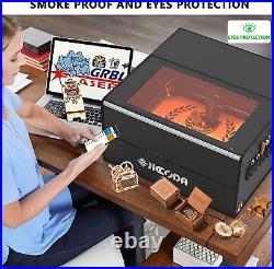 Laser Engraver Enclosure Cutter Machine, Dust/Fireproof Smoke Cover with Vent