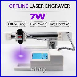 Laser Engraving Cutting Machine Desktop Metal Leather Printer Cutter Engraver 7W