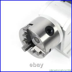 Laser Marking Machine Rotary axis rotating Shaft Chuck 80mm engraving machine US