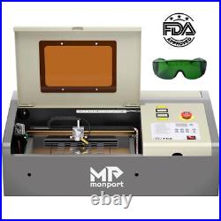 MONPORT 40W PLUS 12x8 CO2 Laser Engraver Cutter Engraving Machine Red Dot Guid