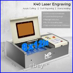 MONPORT 40W PLUS 12x8 CO2 Laser Engraver Cutter Engraving Machine Red Dot Guid