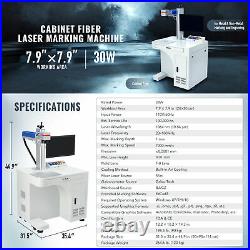 Max Fiber Laser Marking Machine Engraver Desktop 30W 7.9×7.9 with Rotary Axis A