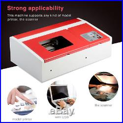 Mecor CO2 Laser Engraver Cutter Commercial Engraving Cutting Machine 40W USB