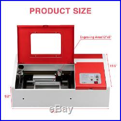 Mecor CO2 Laser Engraver Cutter Commercial Engraving Cutting Machine 40W USB