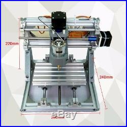 Mini 3 Axis Laser CNC 1610 Engraving Machine Pcb Milling Wood Carving Router