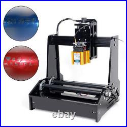 Mini Cylindrical Laser Engraver Can Wood Engraving Machine USB GRBL Control 5.5W
