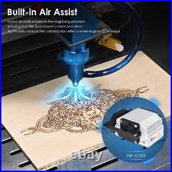 Monport 40W 2.0 Air Assist CO2 Laser Engraver Cutting Engraving Machine 12 X 8