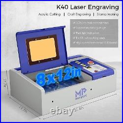 Monport 40W 2.0 Air Assist CO2 Laser Engraver Cutting Engraving Machine 12 X 8