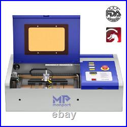 Monport 40W 2.0 Air Assist CO2 Laser Engraver Cutting Engraving Machine 12 X 8