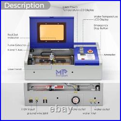 Monport 40W CO2 Laser Engraver CO2 Laser Engraver & Cutter (8 X 12)