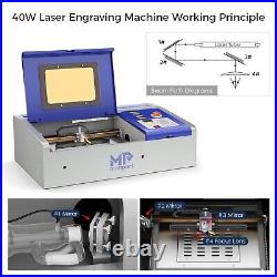 Monport 40W CO2 Laser Engraver CO2 Laser Engraver & Cutter (8 X 12)