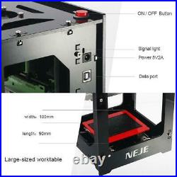 NEJE 1500MW 405nm Laser Engraver Machine AI Printer Desktop DIY Engraving Cutter