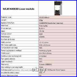 NEJE 3 PRO N40630 Laser Engraver Machine PWM Wood Acrylic DIY Cutter LightBurn