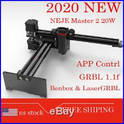 NEJE Master 2 20W CNC Laser Engraving Milling Machine Engraver Cutter Printer