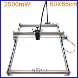 NO VAT 50X65cm 2500MW DIY Desktop Laser Engraving Machine Cutter Printer Carver