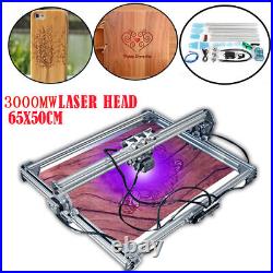 New 3000MW Laser Engraver, Fixed Focus, CNC Blue Laser Engraving Cutting Machine
