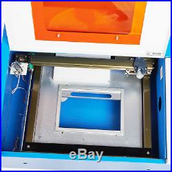 New 40W CO2 Laser Engraving Cutting Machine Engraver Cutter USB Port cfl
