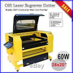 New 60W Co2 Laser Engraver Cutter Engraving Cutting machine 20x28USB Port Ruida