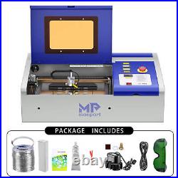 New Monport 40W CO2 Laser Engraving Cutting Machine Engraver Cutter 12x8 in K40