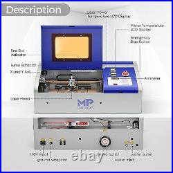 New Monport 40W CO2 Laser Engraving Cutting Machine Engraver Cutter 12x8 in K40+