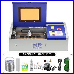 New Monport 40W CO2 Laser Engraving Cutting Machine Engraver Cutter 12x8 in K40+