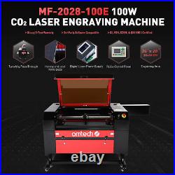 OMTech 100W 28x20in CO2 Laser Engraver Engraving with Ruida Rotary Axis New