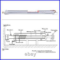 OMTech 100W Peak 115W CO2 Laser Tube 1450mm 80mm for 100W Laser Engraver Cutter