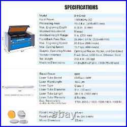 OMTech 16x24 60W CO2 Laser Engraver Cutter with Basic Accessories A