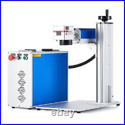 OMTech 30W 6.9x6.9 In. Fiber Laser Marking Machine Metal Steel Marker Engraver