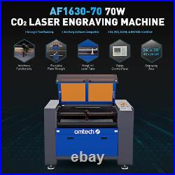 OMTech 30x16 70W CO2 laser Engraver Cutter Ruida with CW-3000 Water Chiller