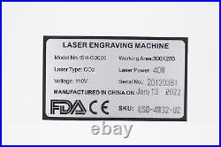 OMTech 40W 12x 8 CO2 Laser Engraver Marker Engraving Marking Machine K40 DIY