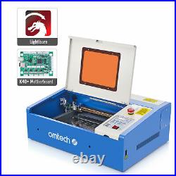 OMTech 40W 12x 8 K40 CO2 Laser Engraver Marker w. K40+ Mainboard & Lightburn
